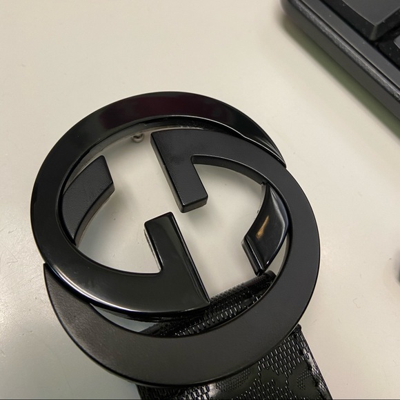 GUCCI BELT BLACK - Picture 1 of 4